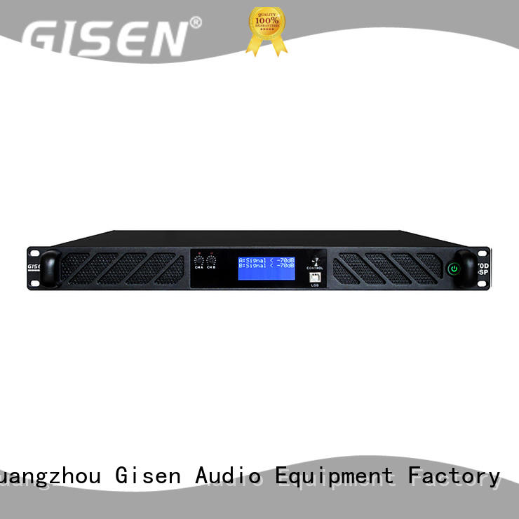 Gisen 8ohm dsp amplifier factory for stage