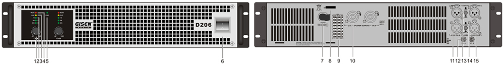 Gisen guangzhou class d digital amplifier manufacturer for stadium-1