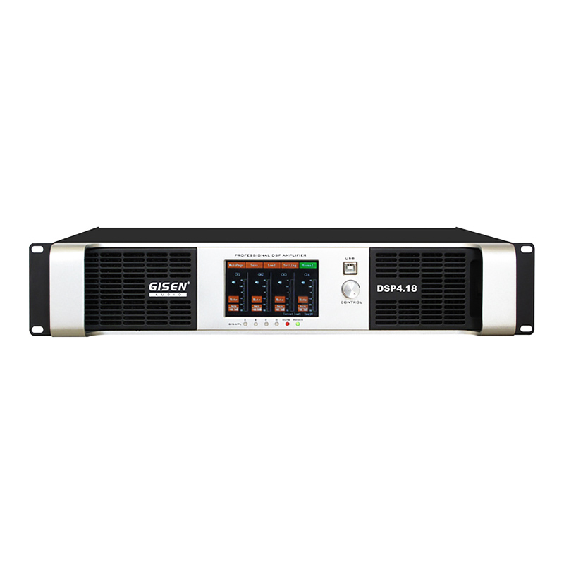 4 channel professional power amplifier with touch-screen DSP