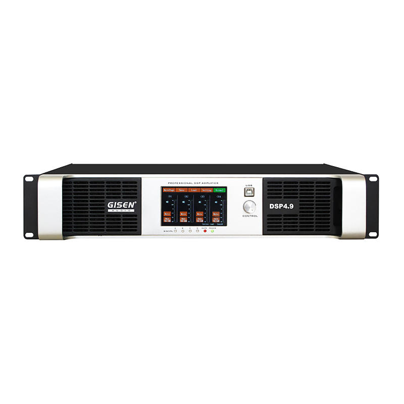 4 channel professional power amplifier with touch-screen DSP