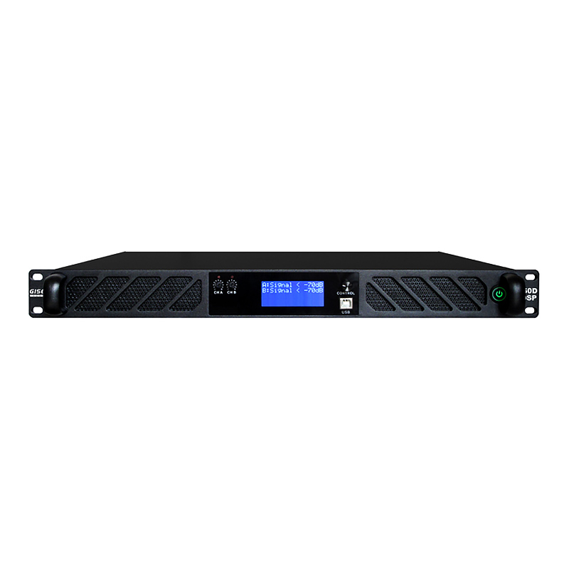 1U power amplifier with German DSP 2-channel