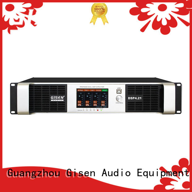 Gisen multiple functions professional dj amplifier 2100wx2