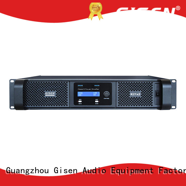 Gisen 2100wx4 best class d amplifier manufacturer for stadium