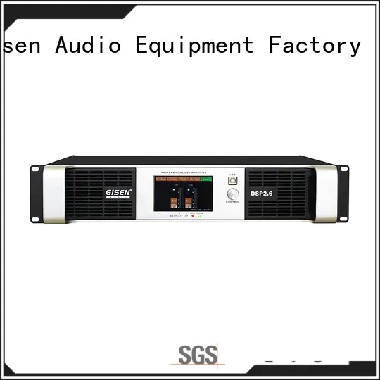 Gisen 4 channel dj power amplifier supplier for venue