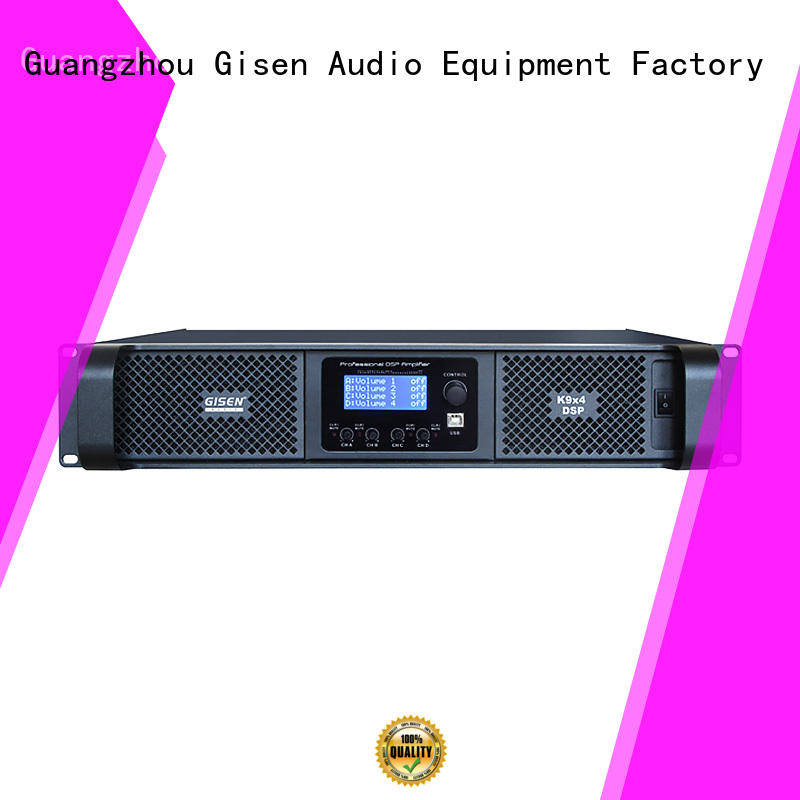 Gisen 4 channel amplifier sound system factory for performance