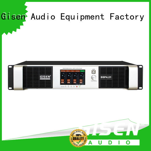 Gisen 2100wx2 dj power amplifier wholesale for venue