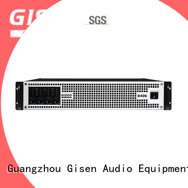 Gisen advanced class d power amplifier manufacturer for stadium