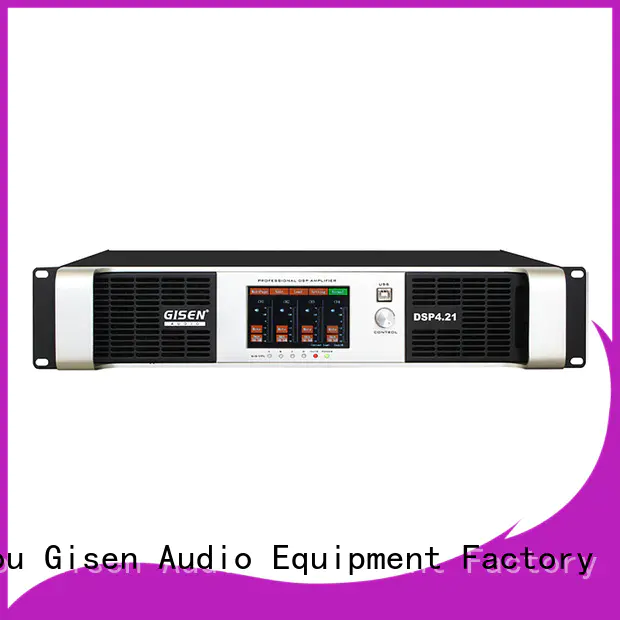 Gisen 4 channel dj power amplifier supplier for performance