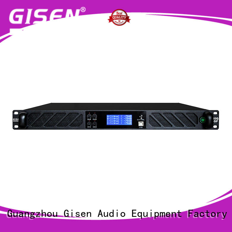 Gisen multiple functions audio amplifier pro supplier for stage