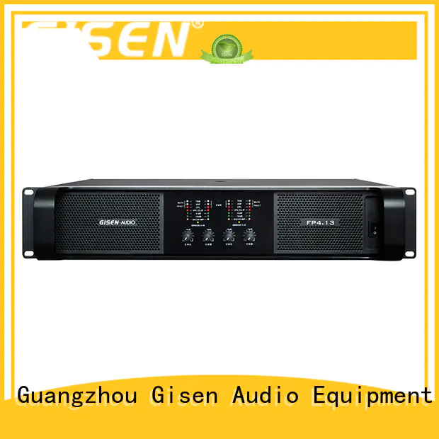 Gisen 4x1300w stereo power amp supplier for ktv
