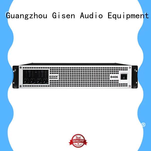 Gisen 8ohm 2 channel class d amplifier fast delivery for performance