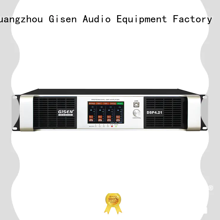 Gisen professional multi channel amplifier 2 channel for performance