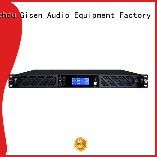 Gisen multiple functions dsp amplifier supplier for stage