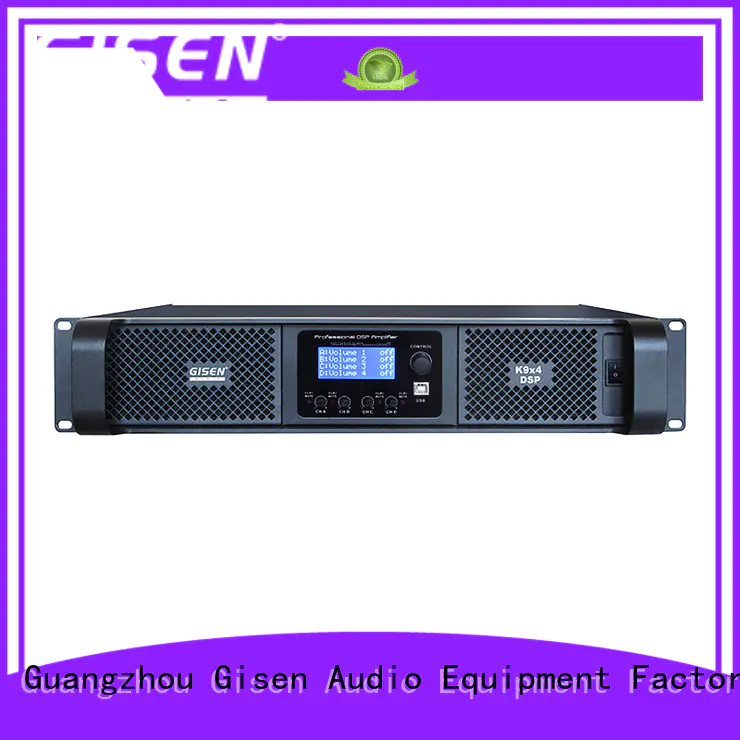 Gisen multiple functions multi channel amplifier supplier for performance