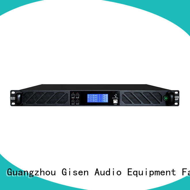 Gisen 8ohm dsp power amplifier wholesale for stage