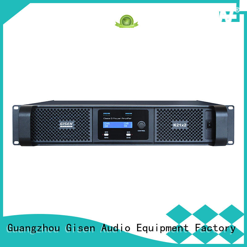 Gisen guangzhou best class d amplifier wholesale for entertaining club