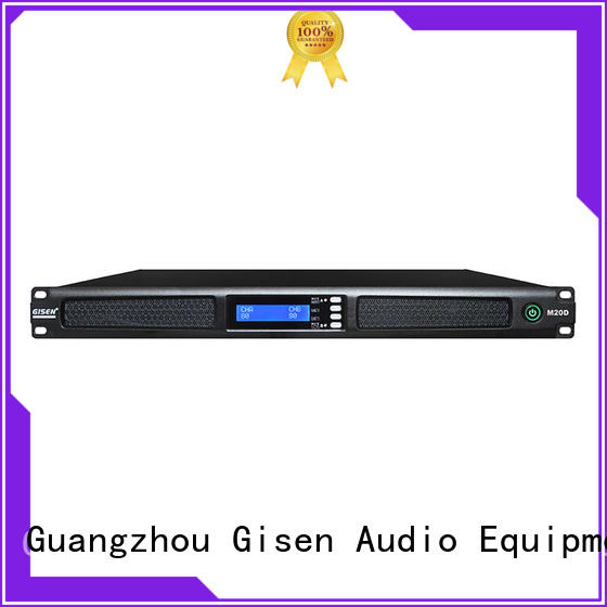 Gisen 4 channel professional power amplifier supplier for entertainment club