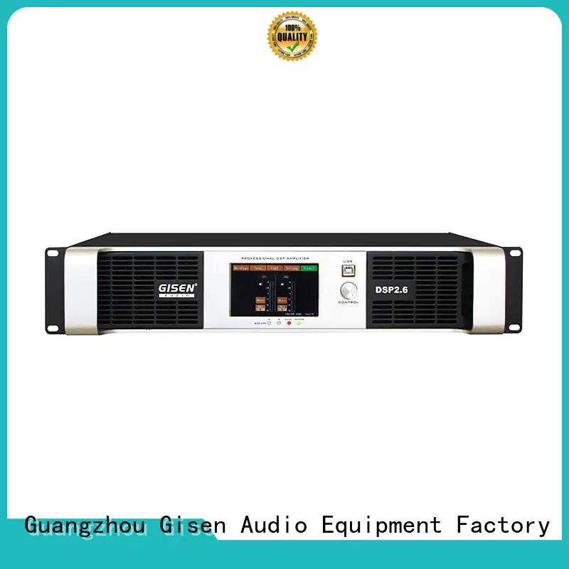 Gisen professional dsp amplifier factory for venue