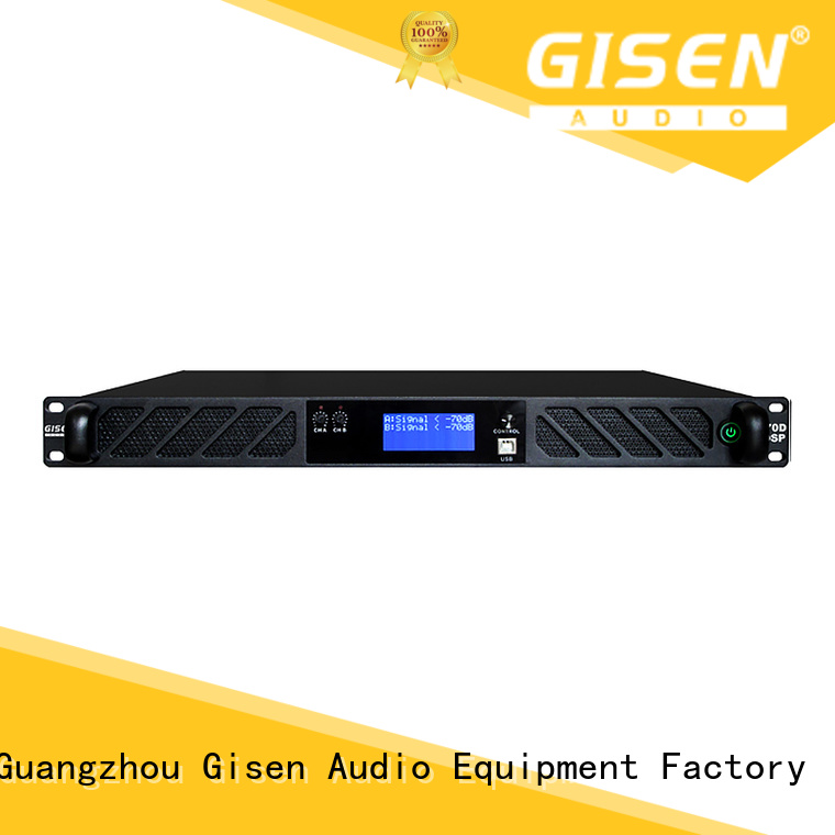 Gisen 2100wx2 audio amplifier pro supplier for venue