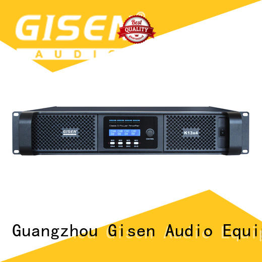 Gisen advanced 2 channel class d amplifier 2100wx4 for meeting