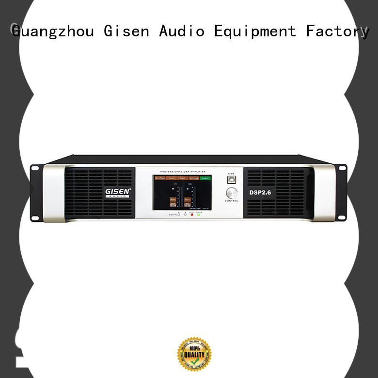 Gisen multiple functions dsp amplifier wholesale for venue