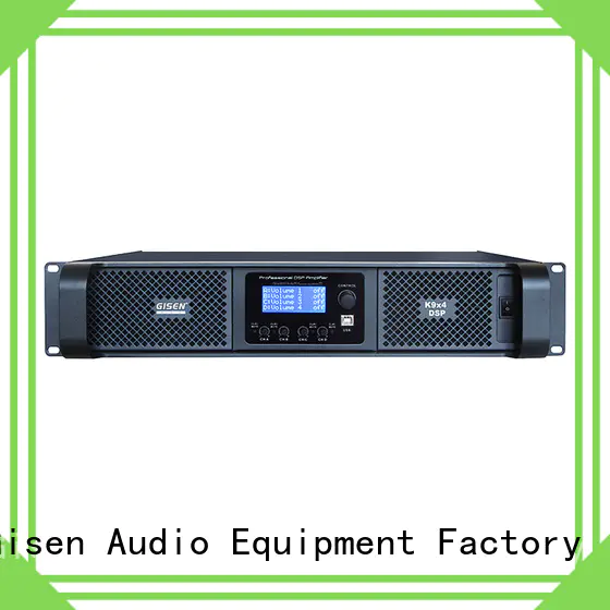 Gisen 4 channel direct digital amplifier manufacturer for stage