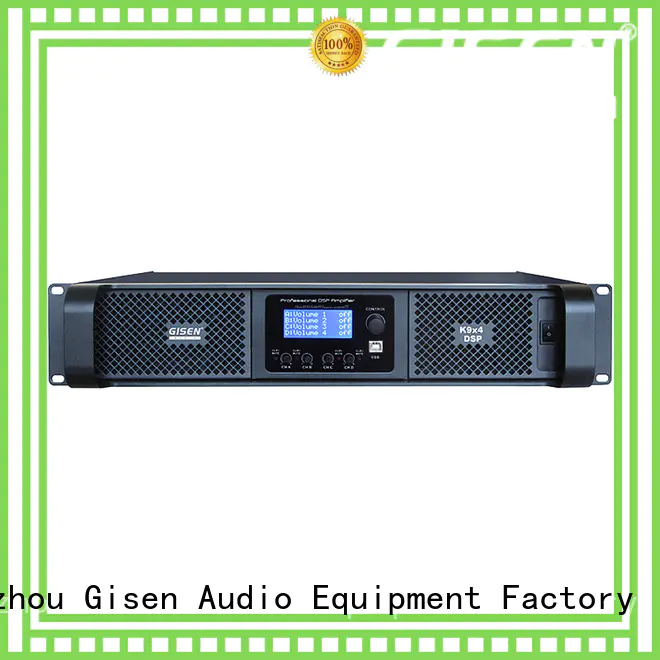 Gisen 4 channel amplifier sound system wholesale for venue