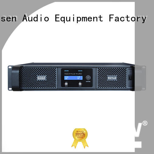 Gisen 2100wx2 class d power amplifier fast delivery for stadium