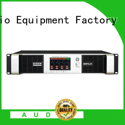 4 channel professional power amplifier with touch-screen DSP