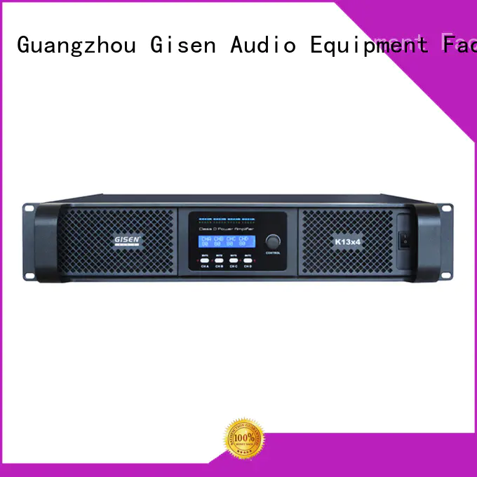 Gisen high efficiency top 10 power amplifiers 2100wx2 for meeting