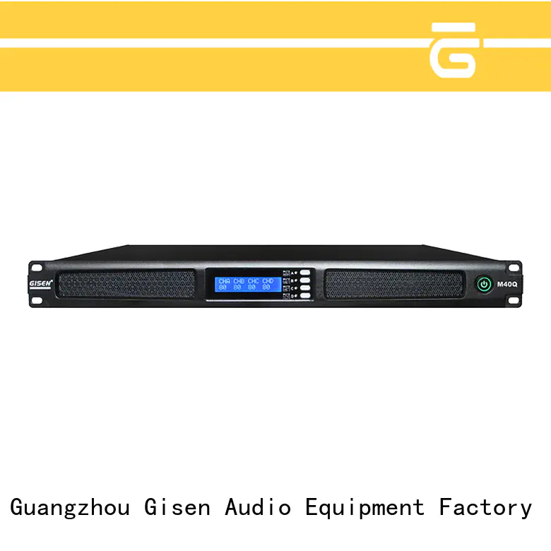 Gisen 1u 4 channel amplifier series for venue