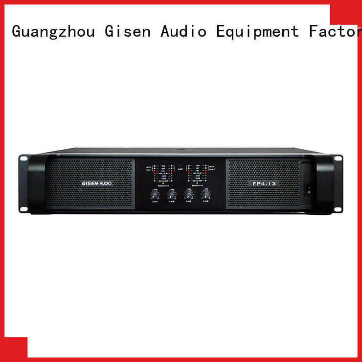 Gisen 4x1300w best power amplifier one-stop service supplier for vocal concert