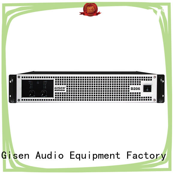 Gisen class class d stereo amplifier wholesale for stadium