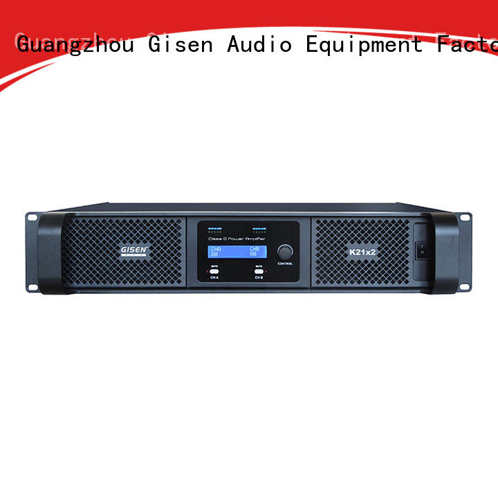 Gisen 2100wx2 class d audio amplifier supplier for meeting