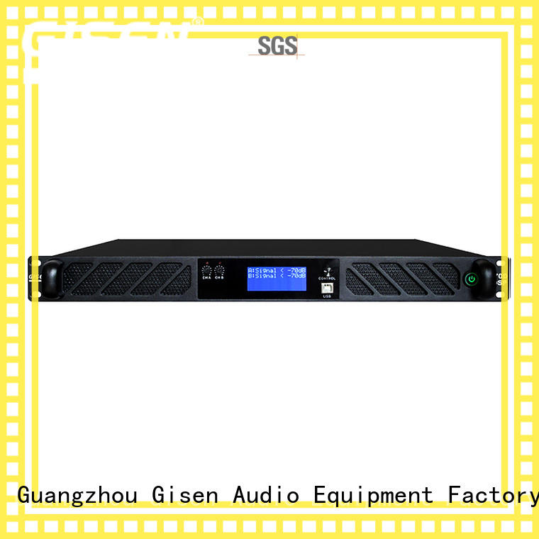 Gisen 4 channel dj power amplifier manufacturer for venue