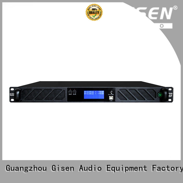 Gisen touch screen dsp power amplifier manufacturer