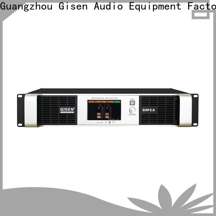 Gisen multiple functions multi channel amplifier factory for performance
