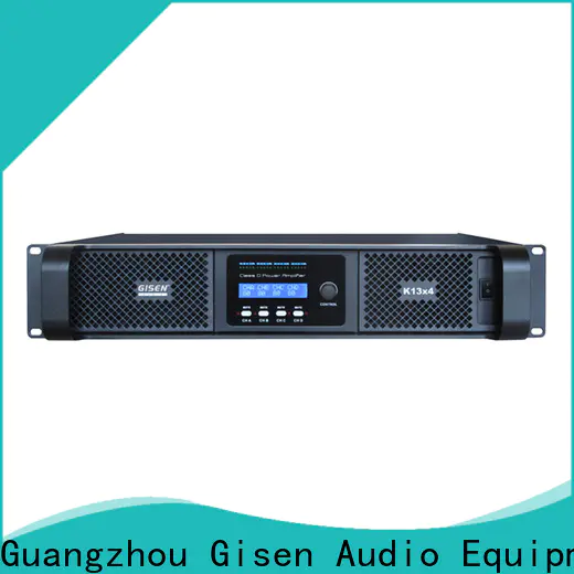 Gisen advanced class d stereo amplifier supplier for stadium