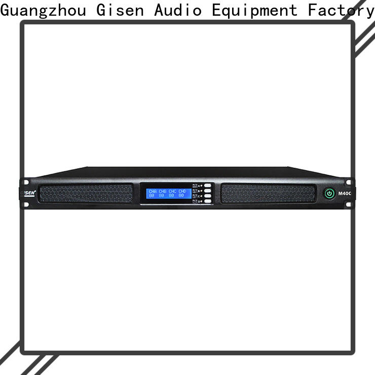 Gisen amplifier 4 channel amplifier supplier for venue