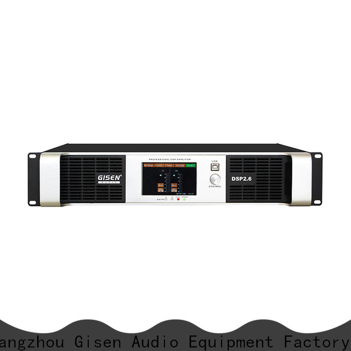 Gisen high quality dj power amplifier factory for stage