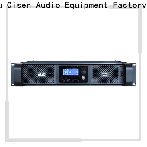 Gisen multiple functions multi channel amplifier supplier for stage