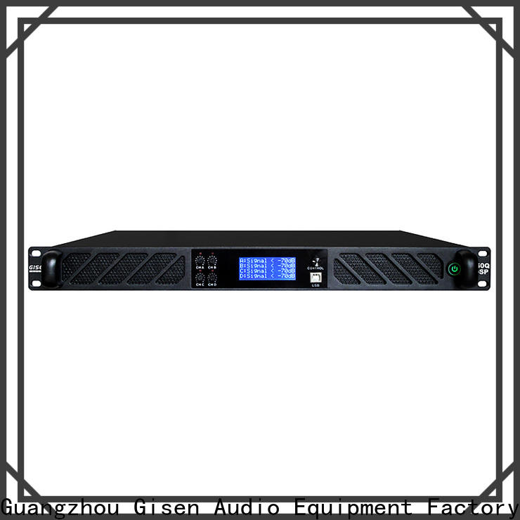 Gisen 4 channel dsp amplifier factory for stage