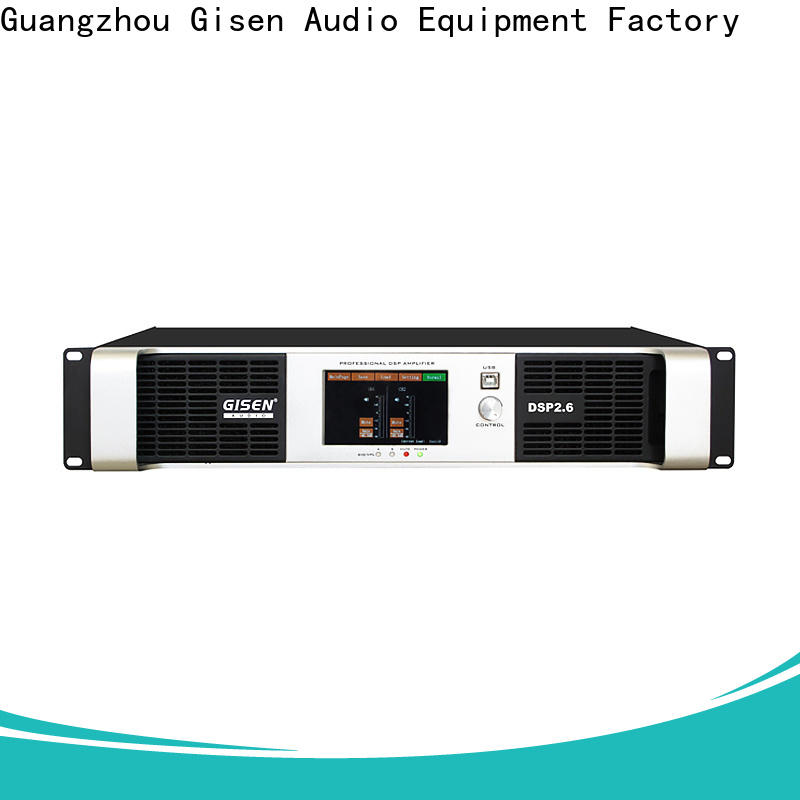 Gisen touch screen multi channel amplifier wholesale for venue