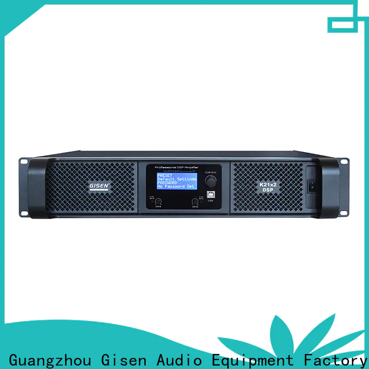 Gisen multiple functions multi channel amplifier manufacturer for venue