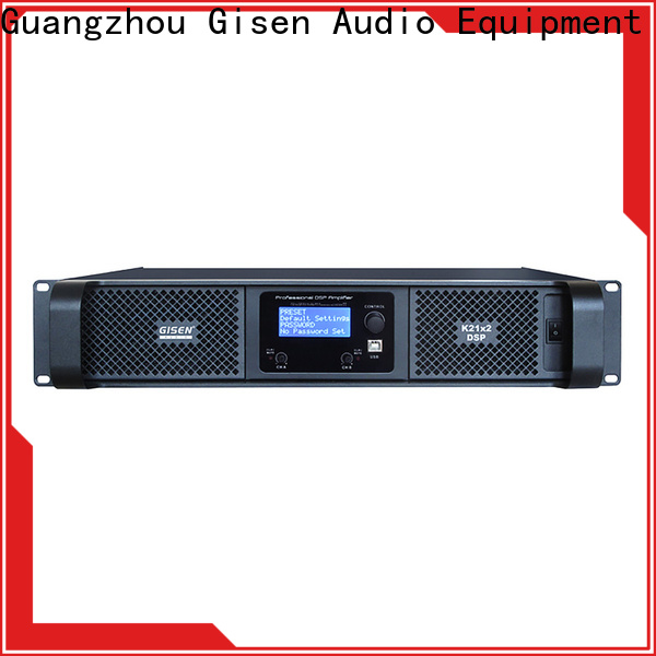 Gisen 2 channel dj power amplifier supplier for various occations