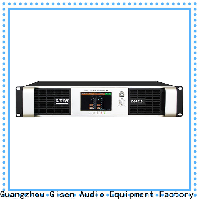Gisen multiple functions dsp amplifier manufacturer for venue