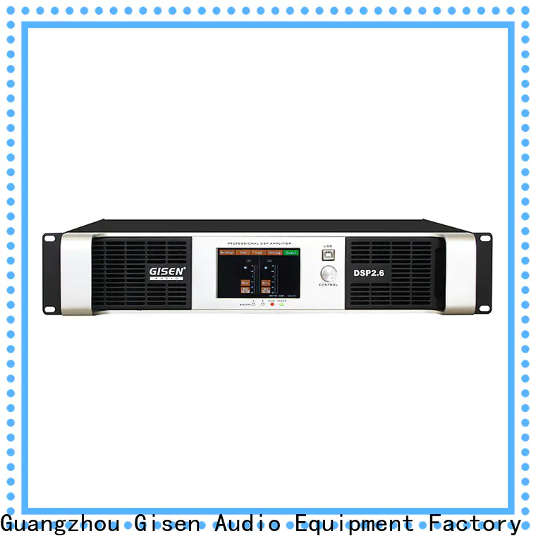 Gisen multiple functions dsp amplifier manufacturer for venue