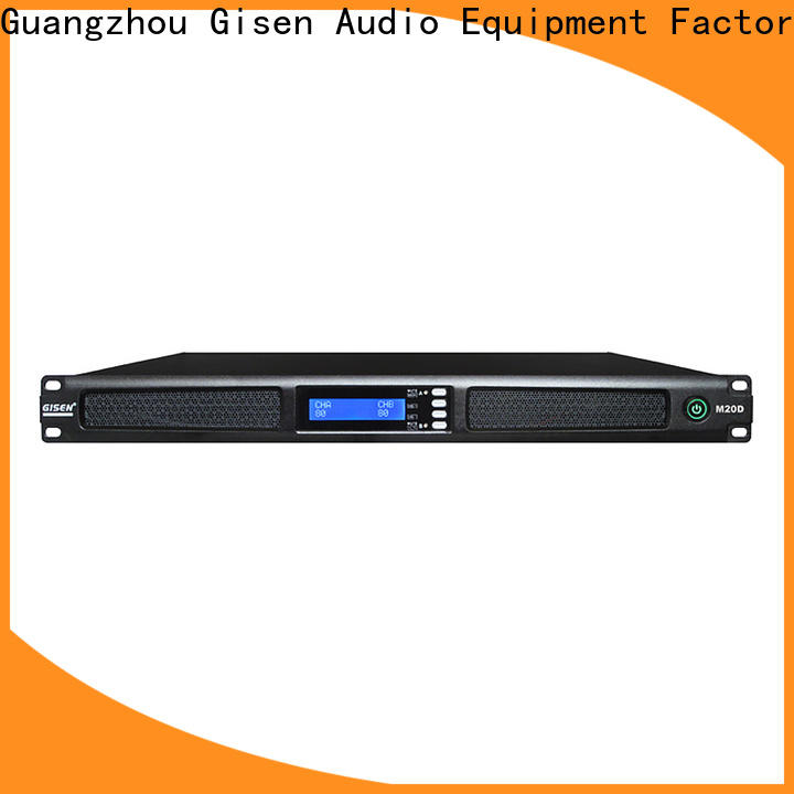 Gisen power 4 channel amplifier supplier for venue
