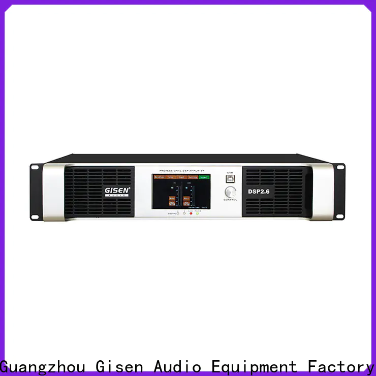 Gisen multiple functions dsp power amplifier manufacturer for stage