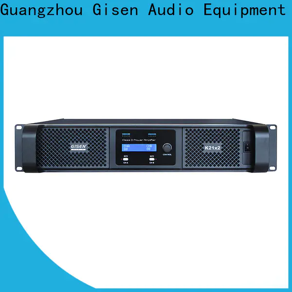 Gisen digital class d power amplifier supplier for stadium